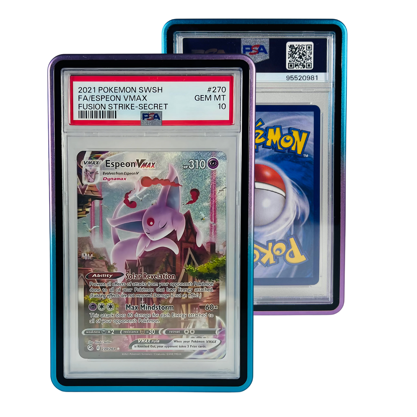 Premium Kaarthouder voor PSA/CGC Slabs Zilver