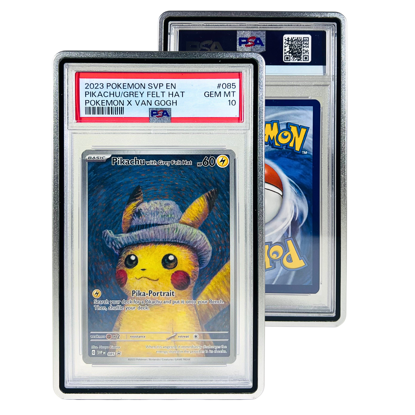 Premium Kaarthouder voor PSA/CGC Slabs Zilver